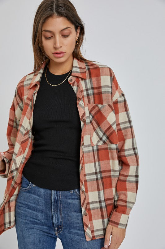 Ready Tiger Plaid Top
