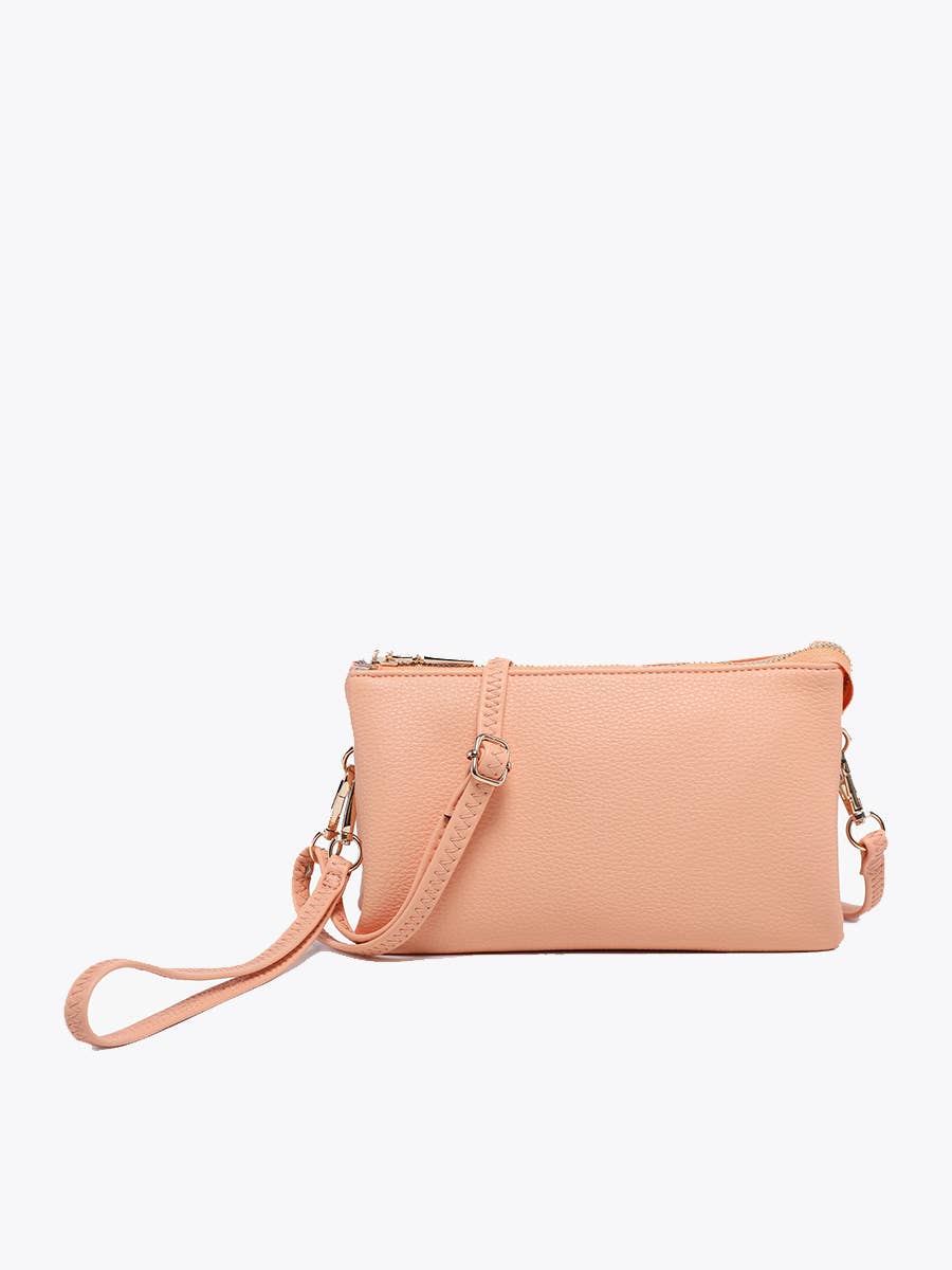 M013 Riley Monogrammable 3 Compartment Crossbody/Wristlet