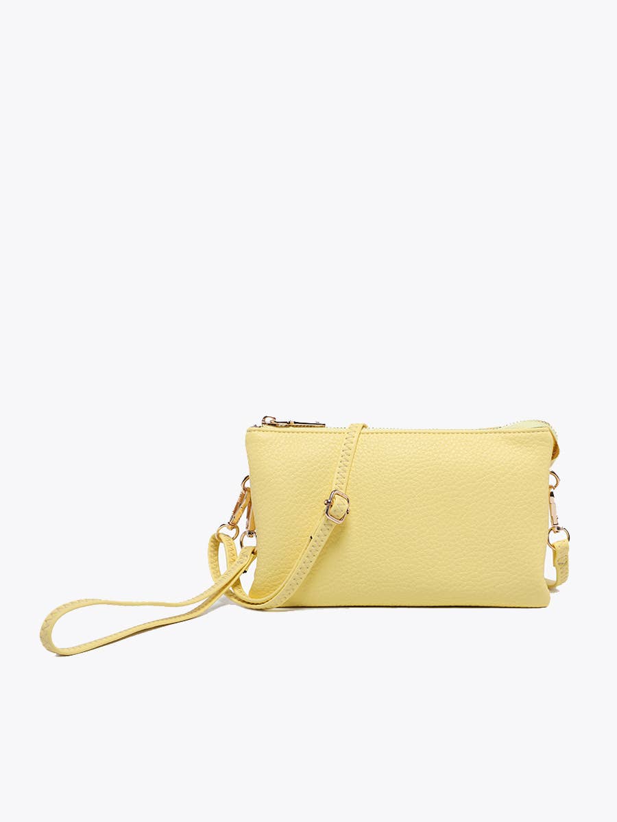 M013 Riley Monogrammable 3 Compartment Crossbody/Wristlet
