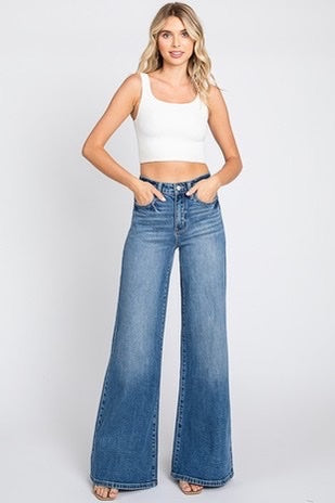 High Rise Wide Leg Jean
