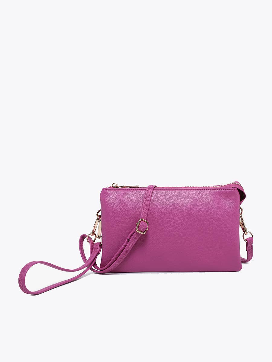 M013 Riley Monogrammable 3 Compartment Crossbody/Wristlet
