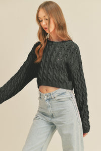 On My List Black Sweater