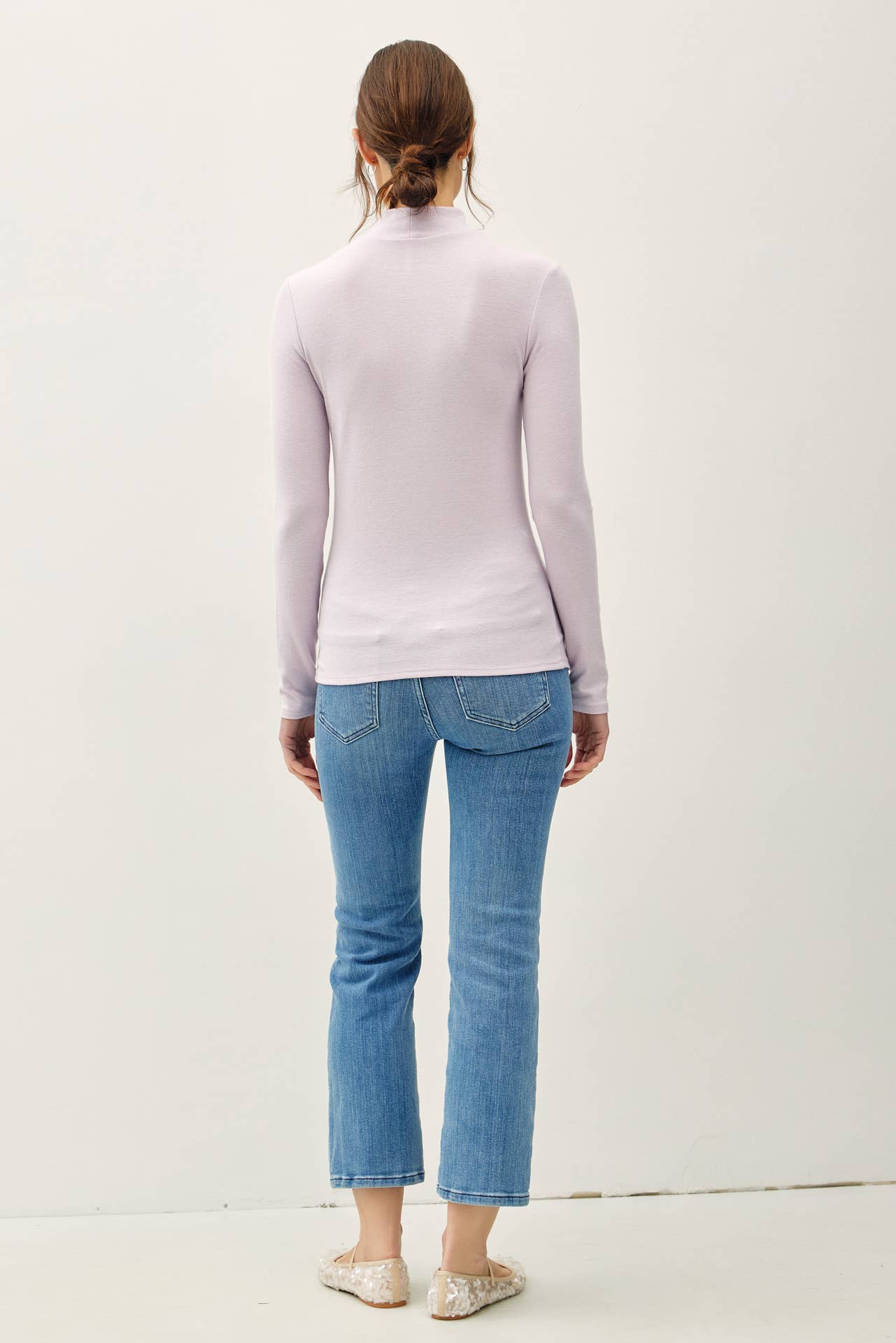 TURTLE NECK KNIT TOP