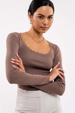 Inspire Me Taupe Top