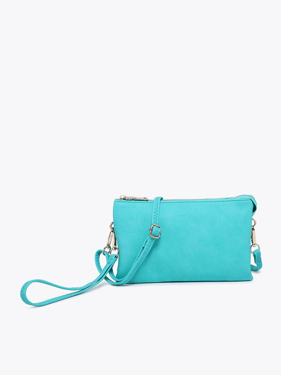 M013 Riley Monogrammable 3 Compartment Crossbody/Wristlet