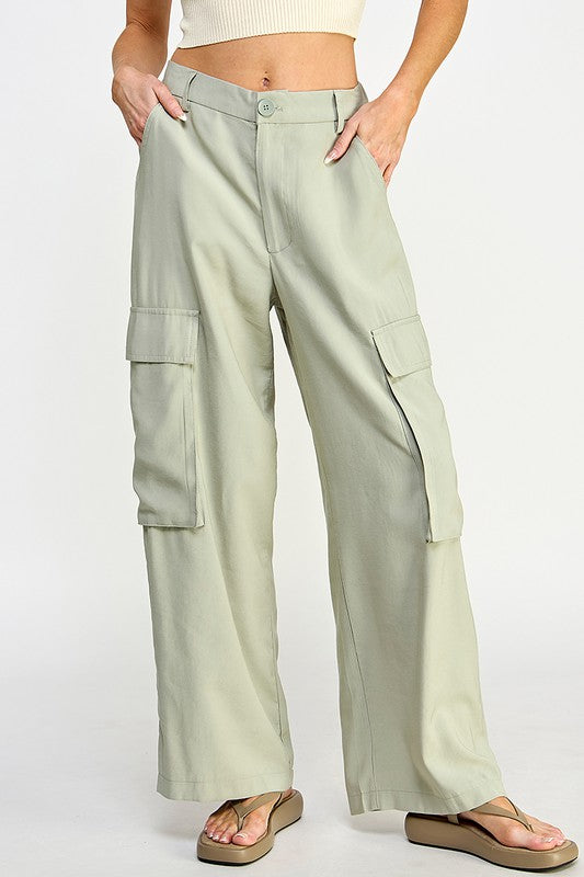 Soft Tencel Cargo Pants