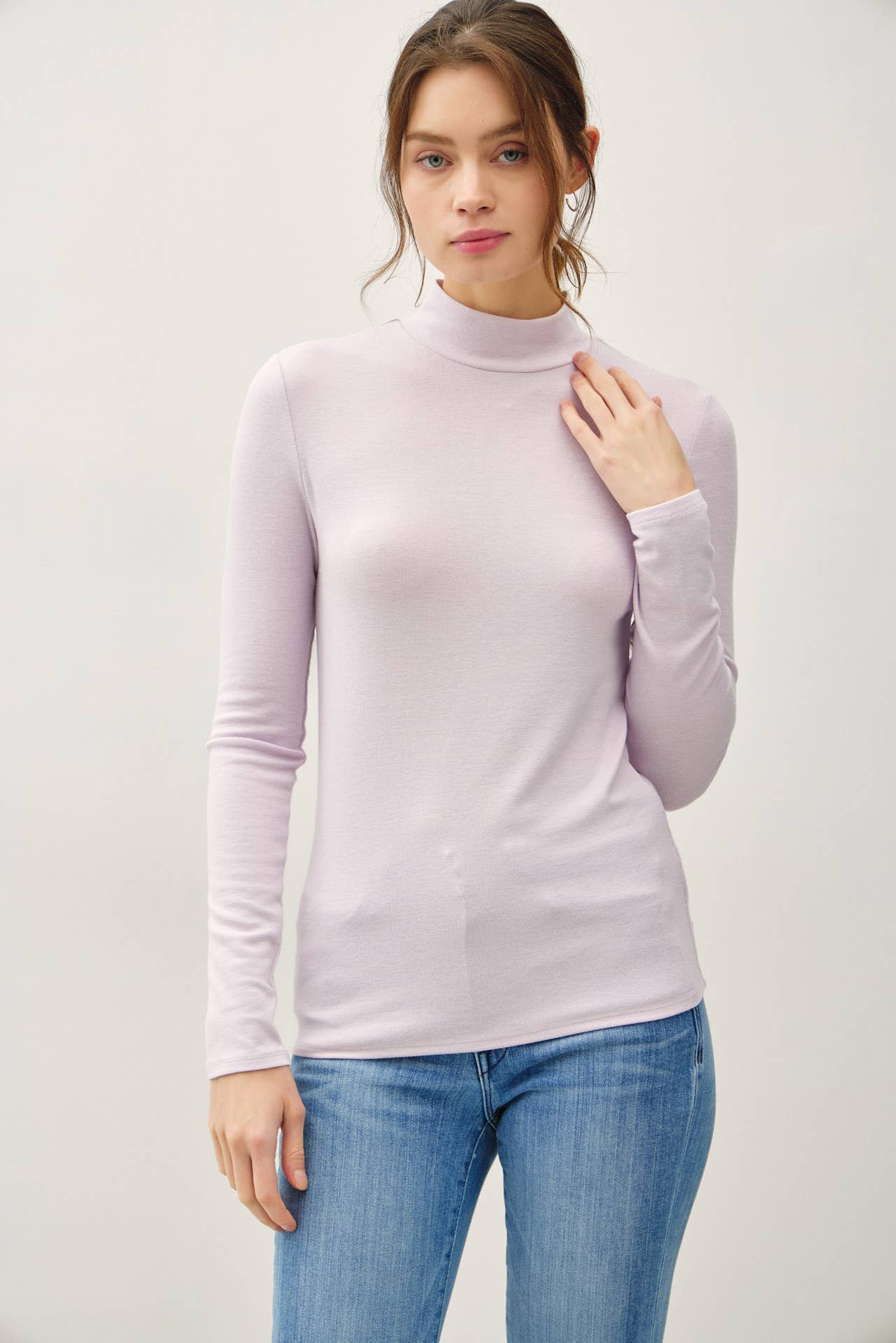 TURTLE NECK KNIT TOP