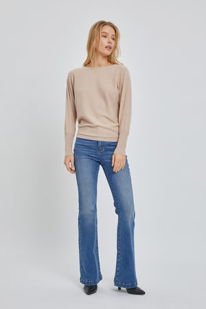 At The Top Oatmeal Soft Sweater