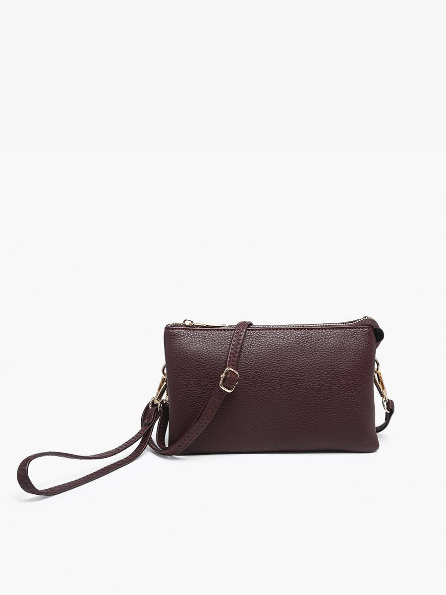 M013 Riley Monogrammable 3 Compartment Crossbody/Wristlet
