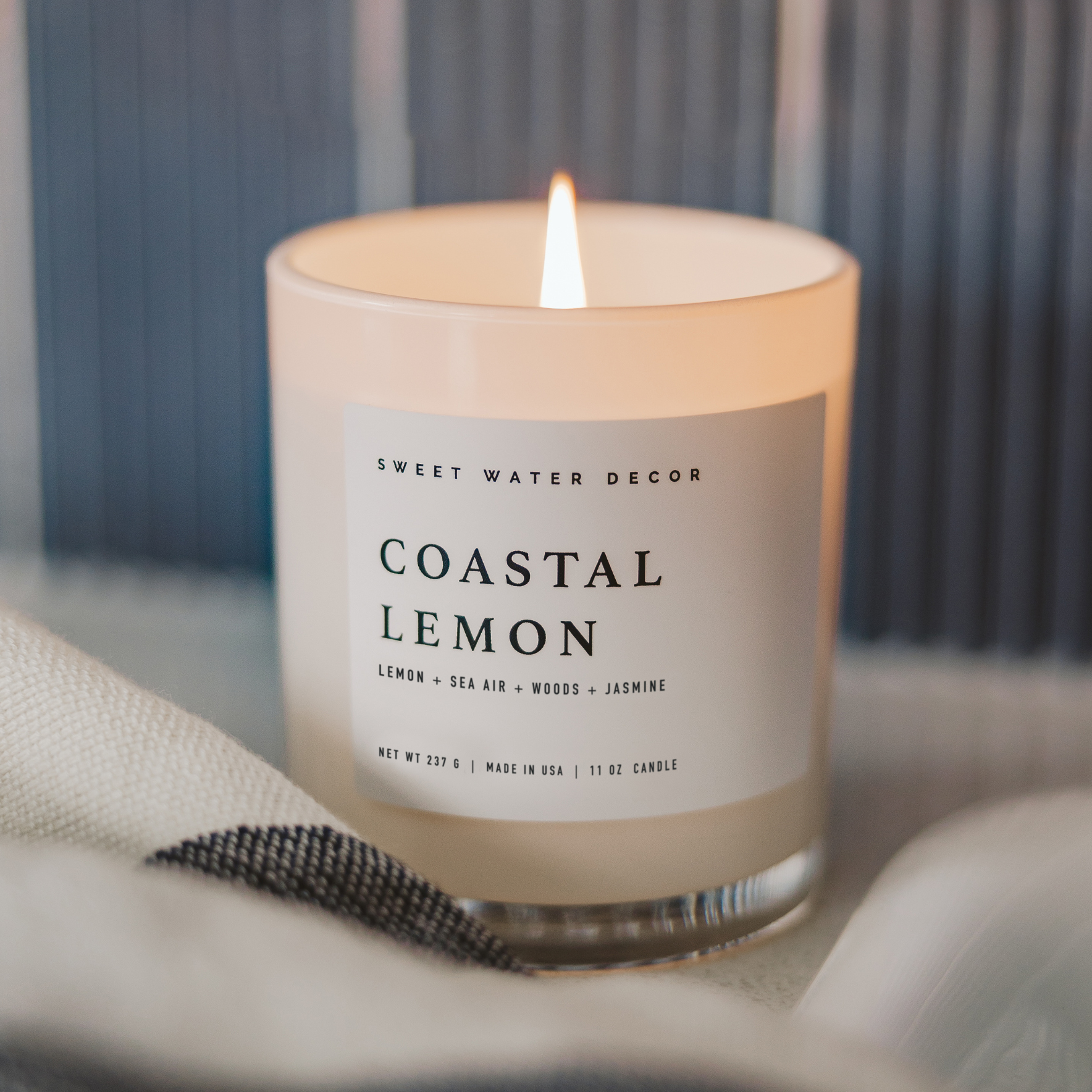 *NEW* Coastal Lemon 11 oz Soy Candle - Home Decor & Gifts