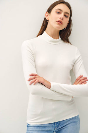 TURTLE NECK KNIT TOP