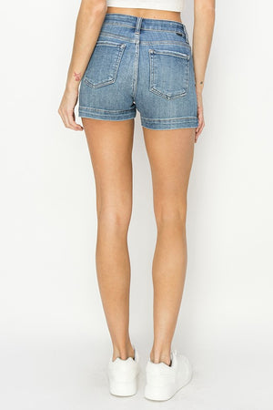 Risen High Rise Mom Shorts