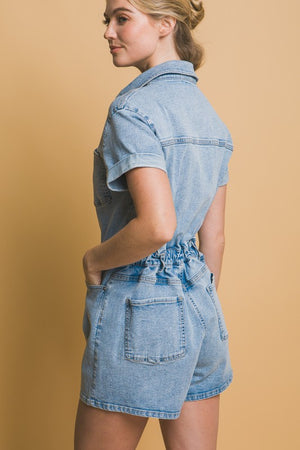 Jordan Denim Short Romper