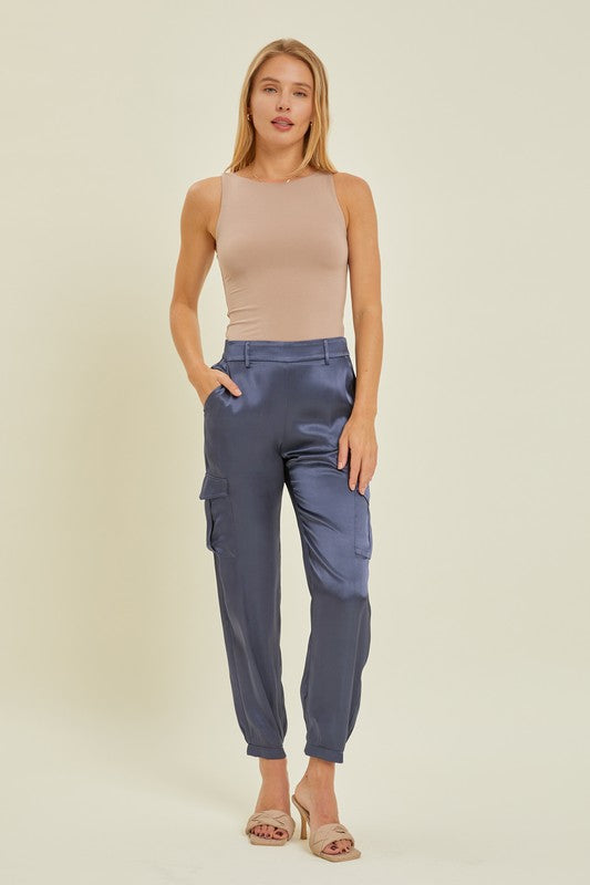 Satin Cargo Bottoms