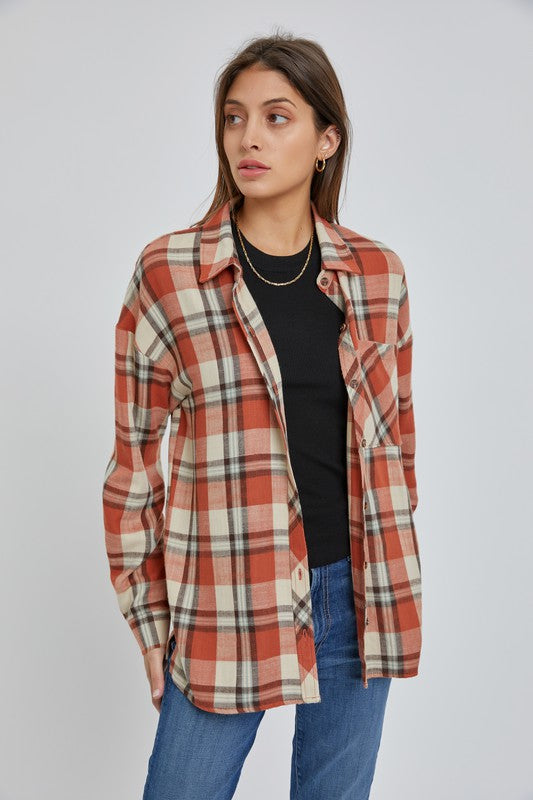Ready Tiger Plaid Top