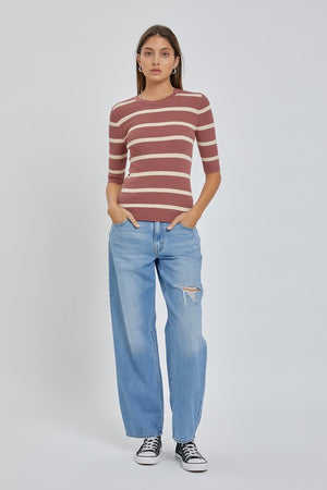 Play It Safe Striped Top