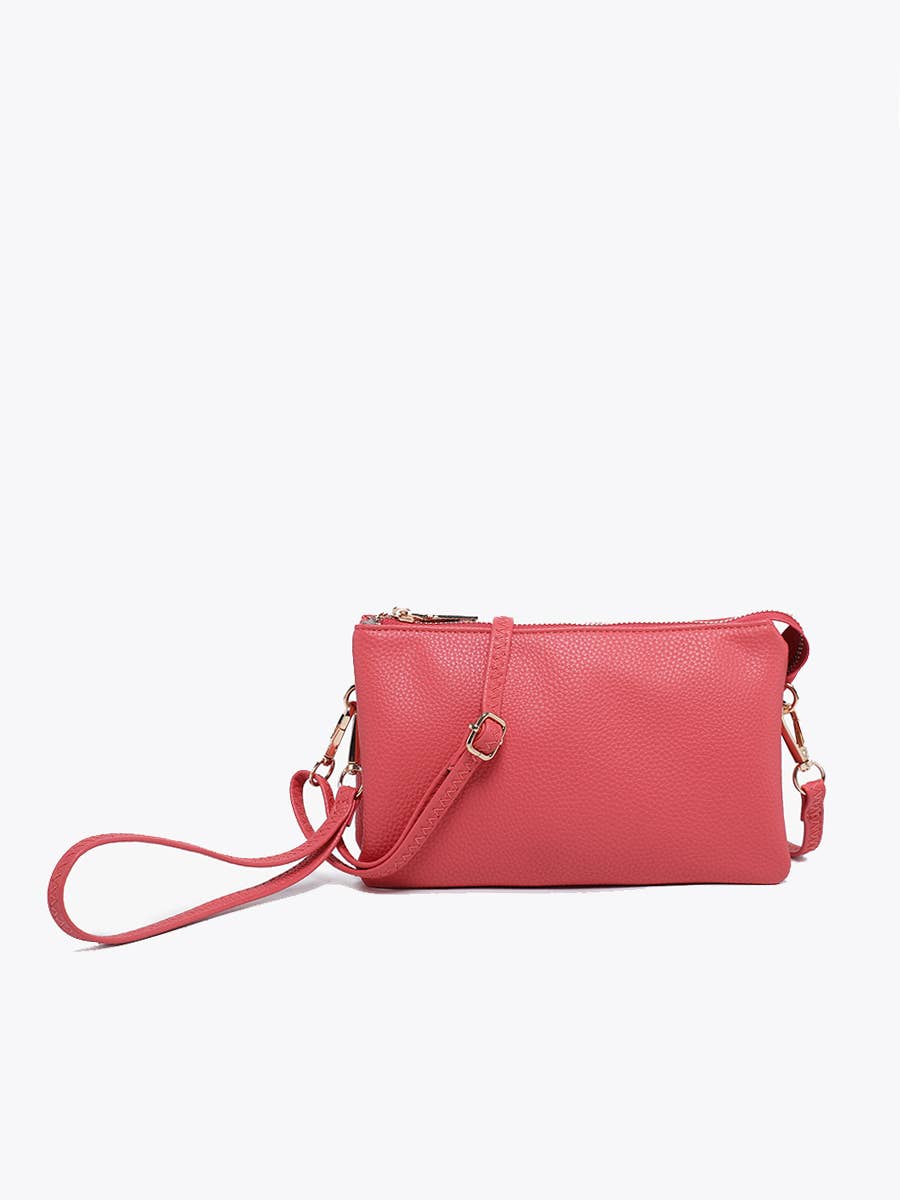 M013 Riley Monogrammable 3 Compartment Crossbody/Wristlet