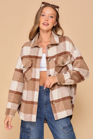 Planet Plaid Button Up