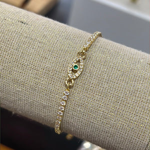 Evil Eye Silver Bracelet