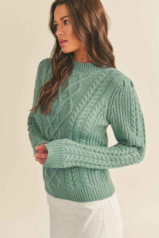 Top Notch Cable Knit Sweater