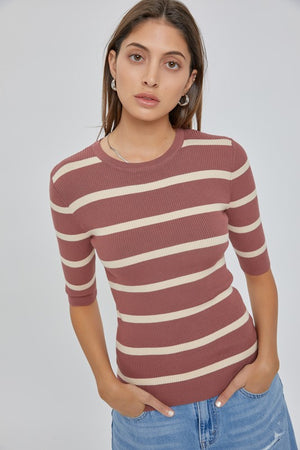 Play It Safe Striped Top
