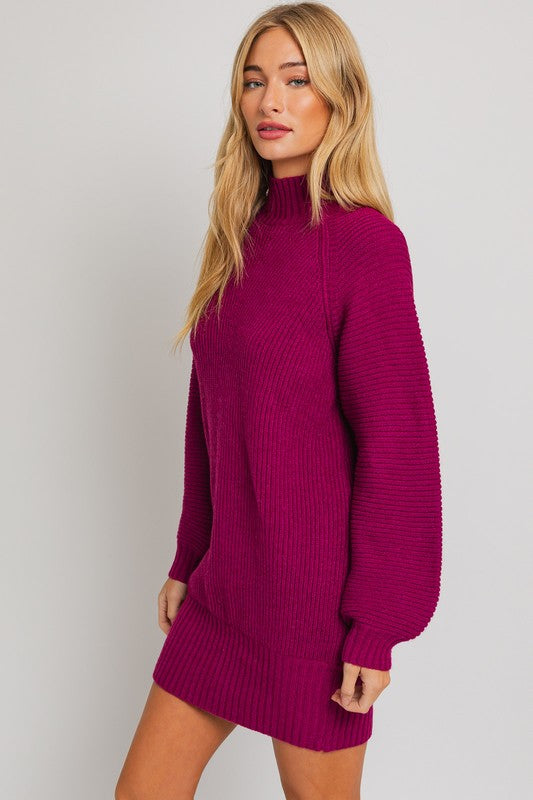 Fuchsia Sweater Dress