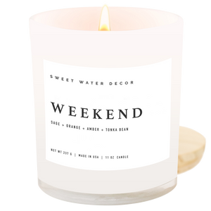 Weekend 11 oz Soy Candle - Home Decor & Gifts
