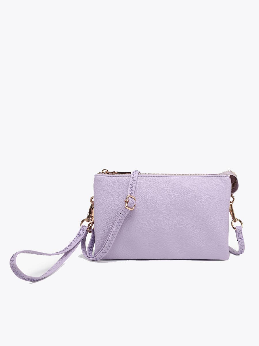 M013 Riley Monogrammable 3 Compartment Crossbody/Wristlet