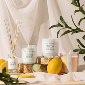 *NEW* Coastal Lemon 11 oz Soy Candle - Home Decor & Gifts