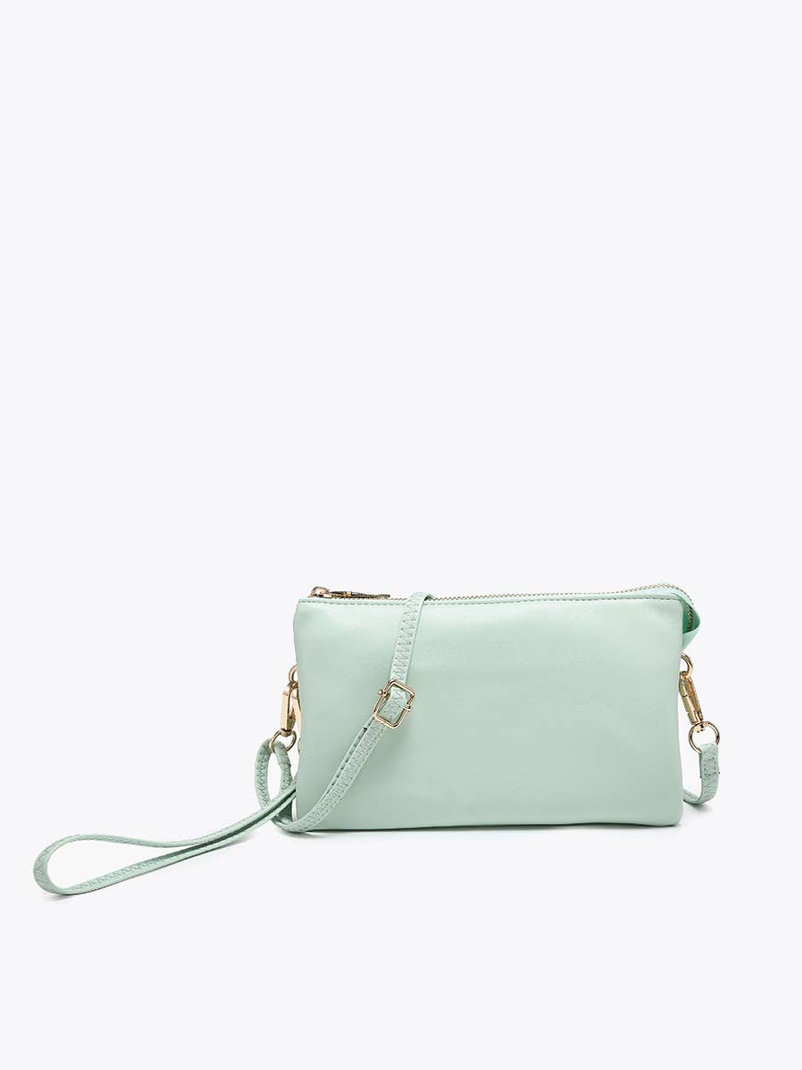 M013 Riley Monogrammable 3 Compartment Crossbody/Wristlet