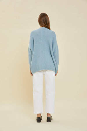 Charcoal Soft Ribbed Cardigan