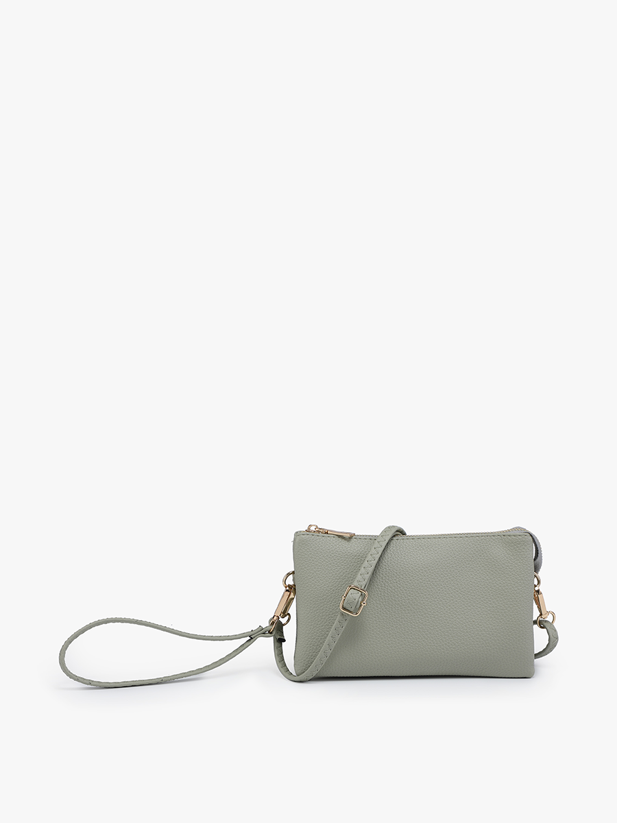 M013 Riley Monogrammable 3 Compartment Crossbody/Wristlet