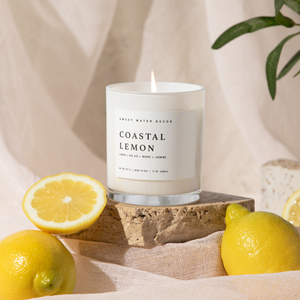 *NEW* Coastal Lemon 11 oz Soy Candle - Home Decor & Gifts