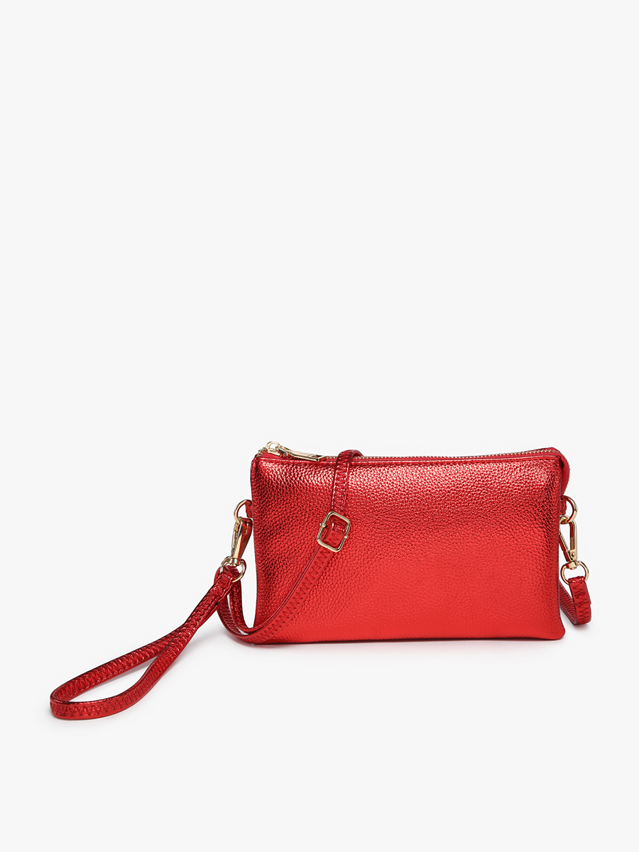 M013 Riley Monogrammable 3 Compartment Crossbody/Wristlet