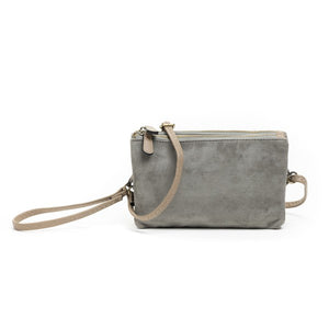 Miley Suede Khaki Purse