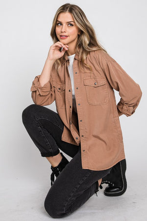 On The Run Button Up