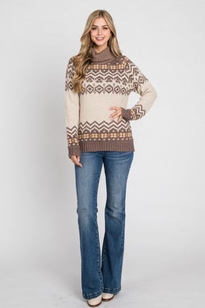 Fair Isle Neutral Sweater