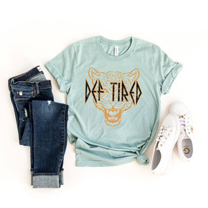 Def Tired Cheetah Short Sleeve Graphic Tee