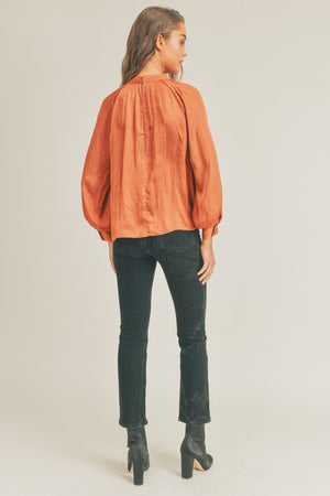 Feeling Free Satin Blouse