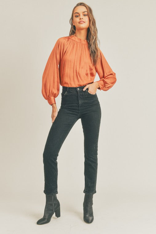 Feeling Free Satin Blouse