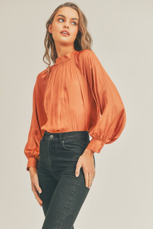 Feeling Free Satin Blouse
