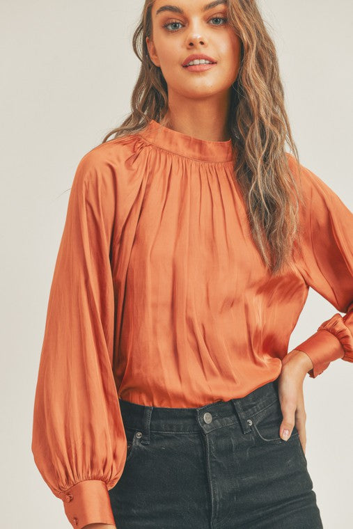 Feeling Free Satin Blouse