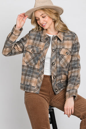 Coffee Break Plaid Jacket