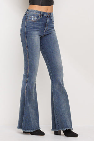 High Flare with Fringe Hem