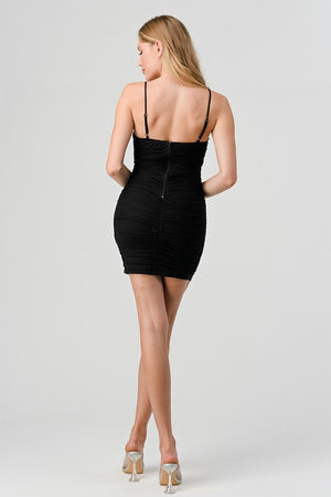 Power of Black ruched bodycon