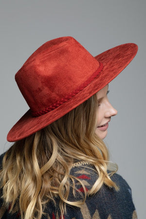 Tag Along Faux Suede Hat
