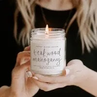 Teakwood Mahogany Candle