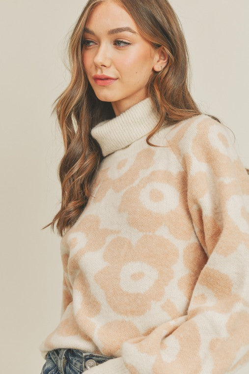 The Peach Petals Sweater