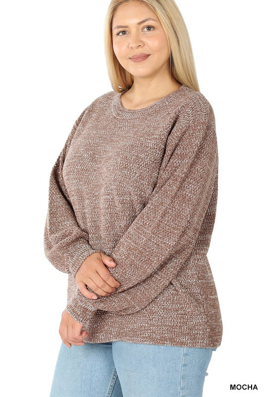 Nice To See You Mocha Plus Size Sweater