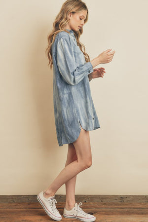 Cute And Cozy Blue Button Up